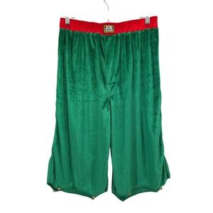 Joe Boxer Shorts Mens M Christmas‎ Lounge Shorts Green Holiday Pajama
